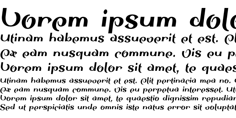 Sample of SinahSans LT BlackCondensed Italic