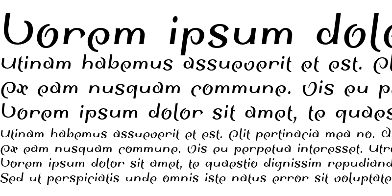 Sample of SinahSans LT Bold Condensed Italic