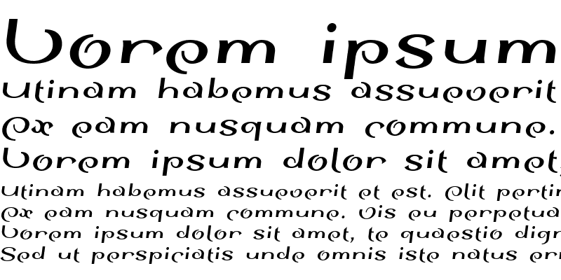Sample of SinahSans LT Bold Italic