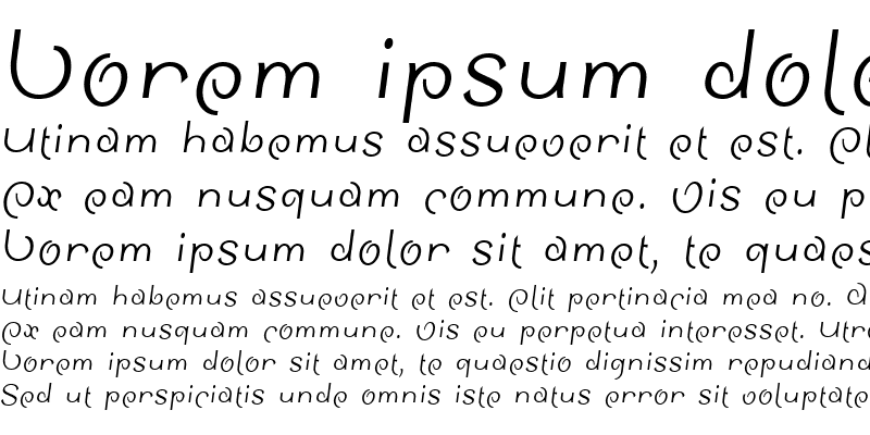 Sample of SinahSans LT Condensed Italic