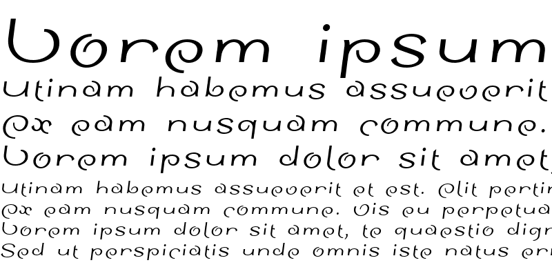 Sample of SinahSans LT Italic