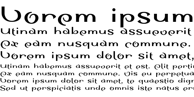 Sample of SinahSans LT Roman Bold