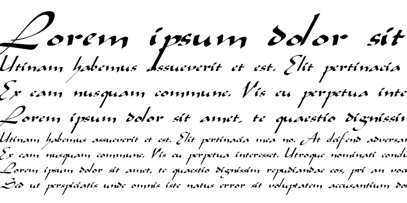 Sample of Sinbad Italic