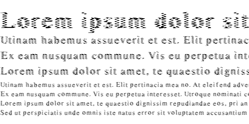 Sample of Singer Serif