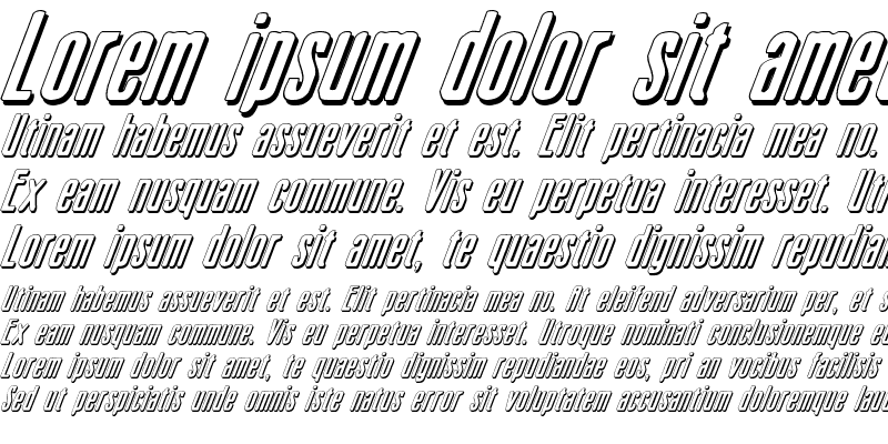 Sample of Sister Europe Shadow Italic