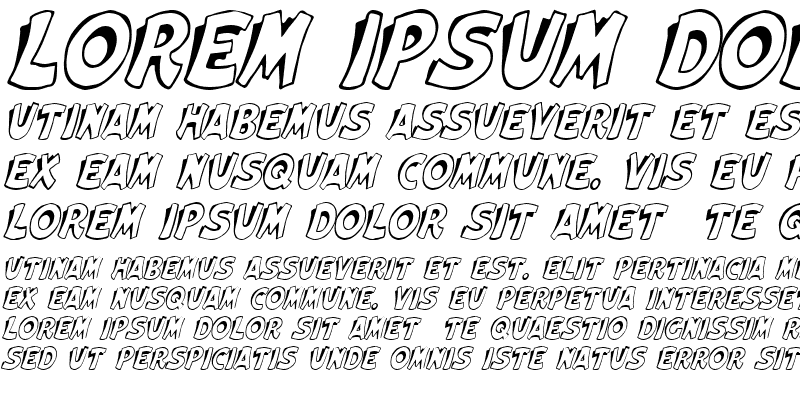 Sample of Siwork Italic