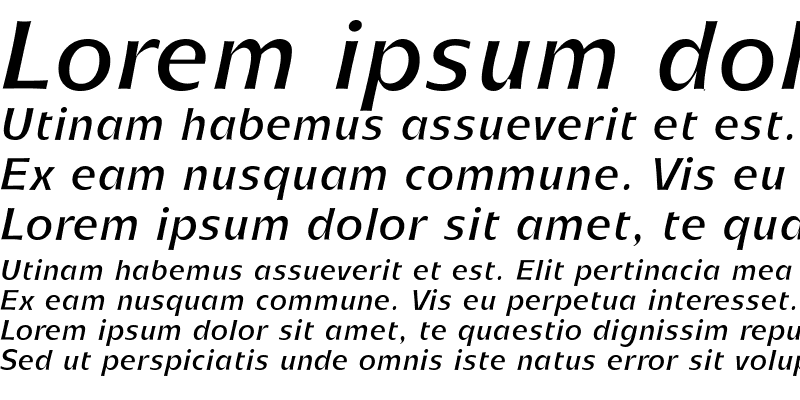 Sample of SkiptonSSK Italic