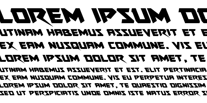Sample of Skirmisher Leftalic Italic