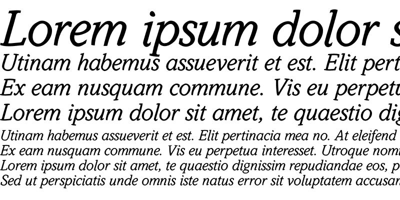 Sample of SlabStick Italic