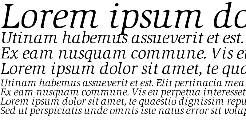 Sample of Slimbach Book Italic