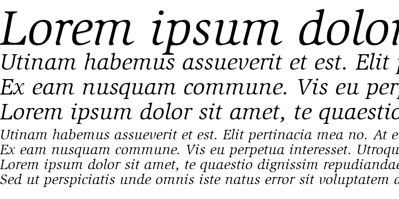 Sample of Slimbach LT Italic