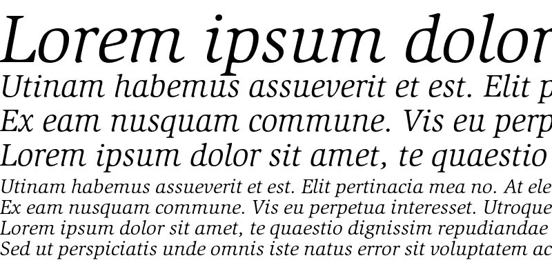 Sample of SlimbachEF Book Italic