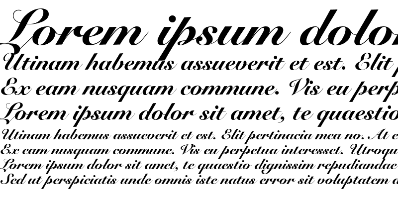 Sample of SnellRoundhand Script Bold Italic