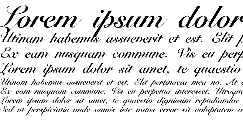 Sample of SnellRoundhandScript Bold