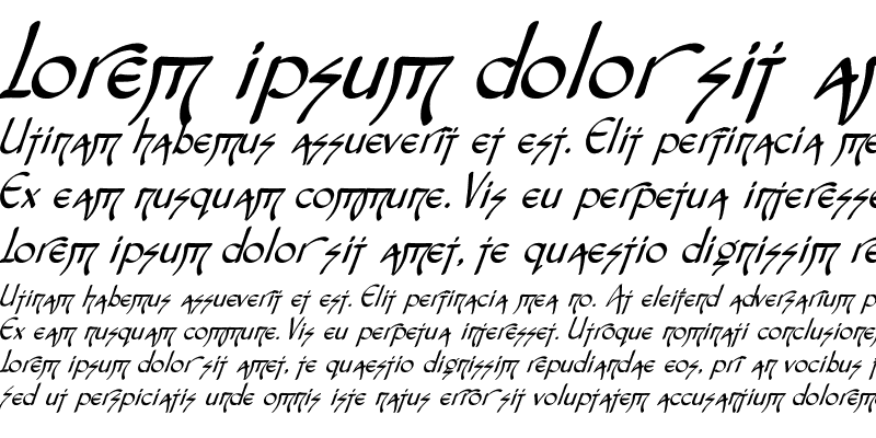 Sample of Snotmaster V Italic