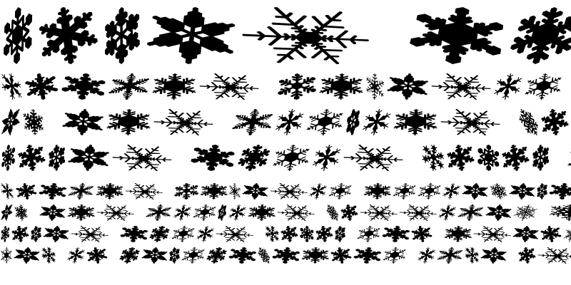 Sample of SnowflakesFalling Regular
