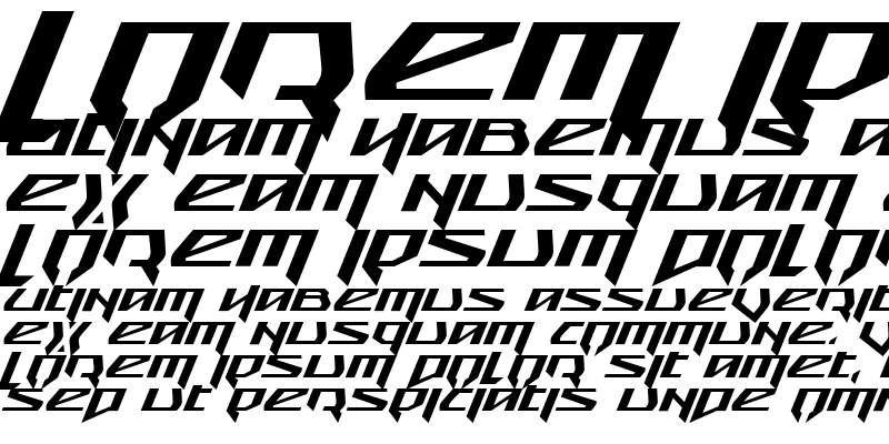 Sample of Snubfighter Expanded Italic Expanded Italic