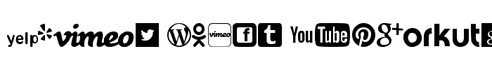 Preview of Social logos tfb Regular