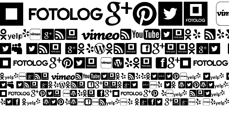 Sample of Social logos tfb Regular