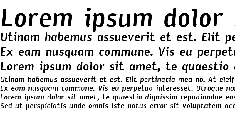 Sample of Sodium Medium Italic