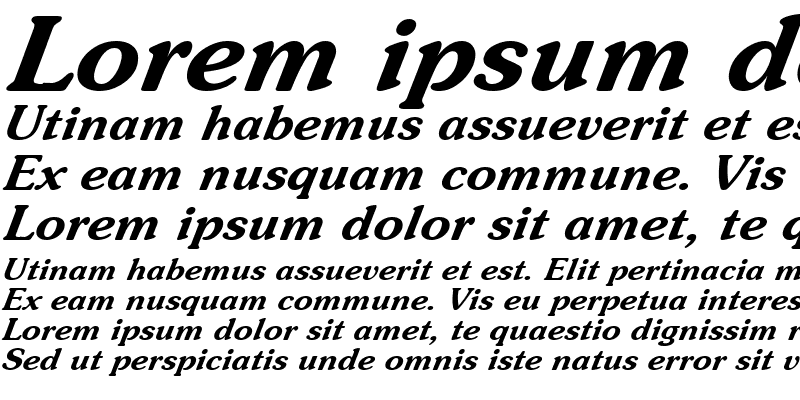 Sample of Sojourn Italic