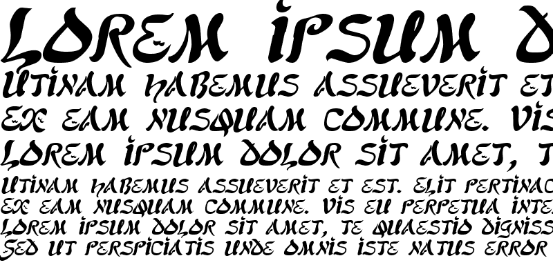 Sample of Solomon Italic