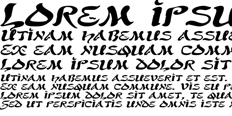 Sample of SolomonExtended Italic