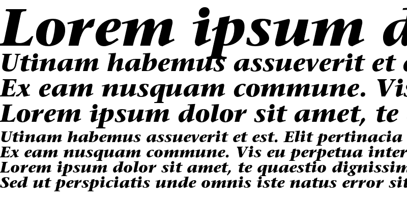 Sample of SonetSerif