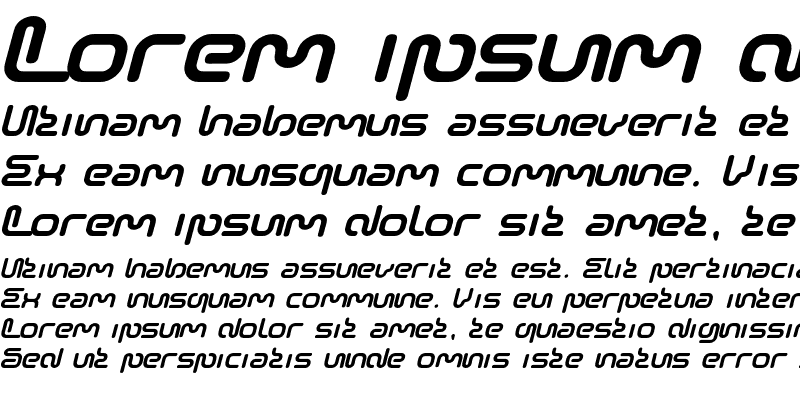 Sample of SonicEmpire Italic