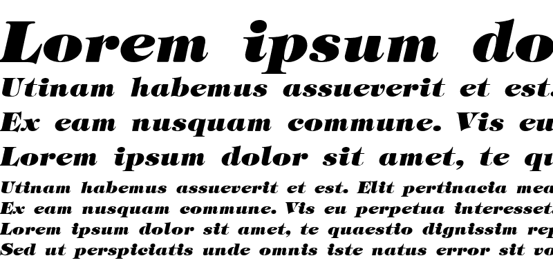 Sample of Sophisticate Black SSi Bold Italic