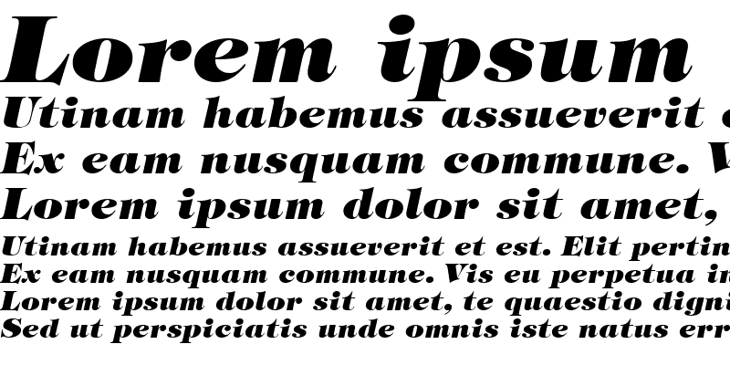 Sample of Sophisticate Black SSi Extra Bold Italic