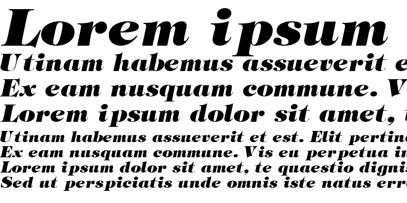 Sample of SophisticateBlackSSK Bold Italic