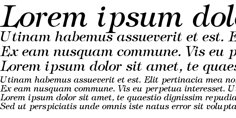 Sample of SophisticateSSK Italic