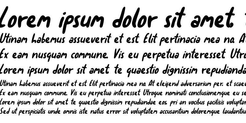 Sample of Sortelo Italic