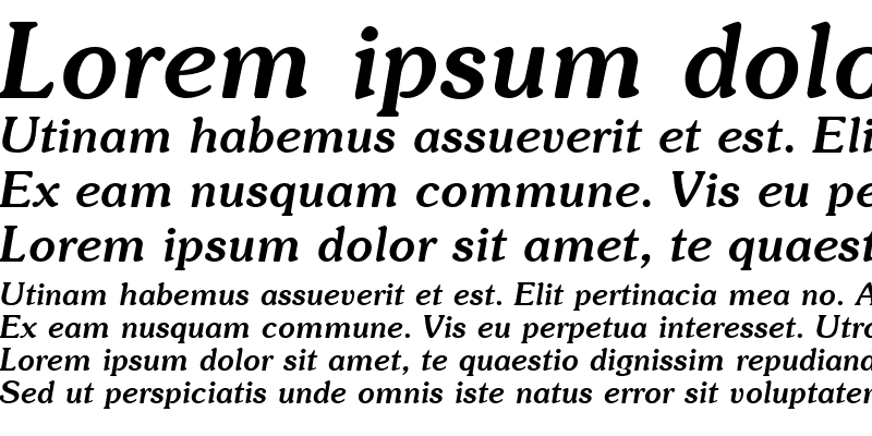 Sample of Soutane Bold Italic