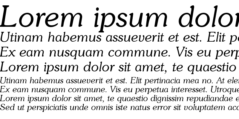 Sample of Soutane Italic