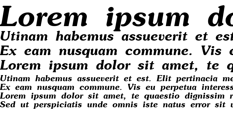 Sample of SoutaneExtrabold Italic