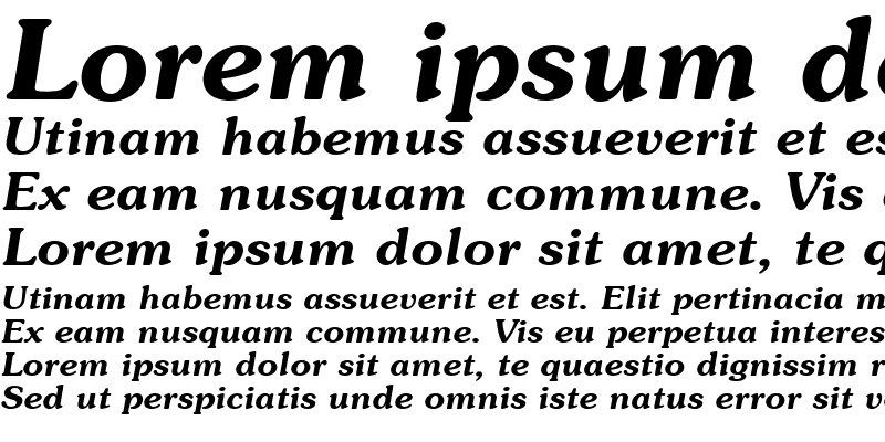 Sample of Southern Bold Italic