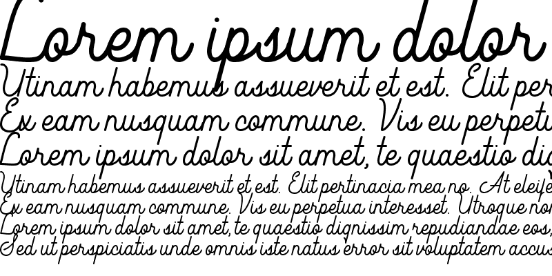 Sample of Southfilla Monoline Script Font Regular