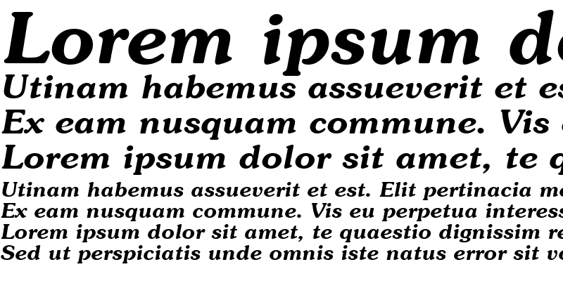 Sample of Souvenir LT Bold Italic