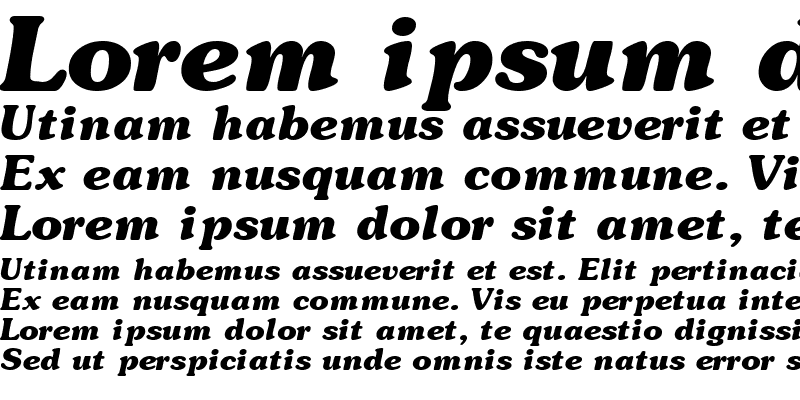 Sample of SouvenirBlackSSK Italic