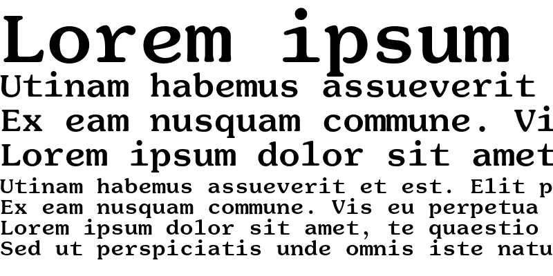 Sample of SouvenirMonoEF Bold