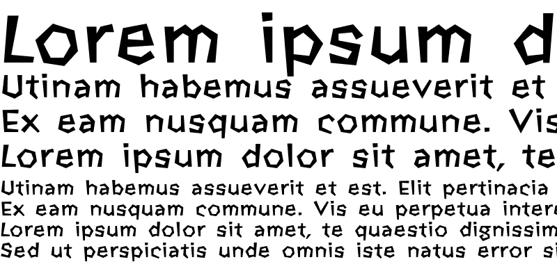Sample of SP Elder Sans Serif