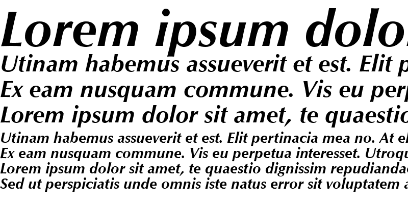 Sample of SP_Optimum2 Bold Italic