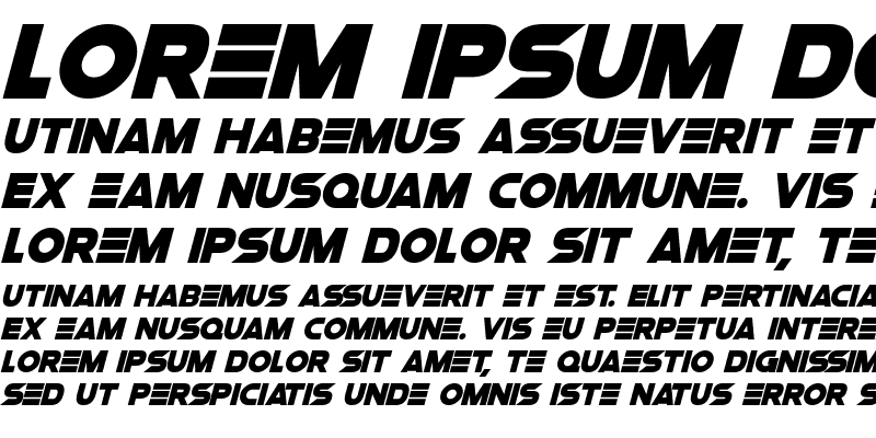 Sample of Space Quest Italic