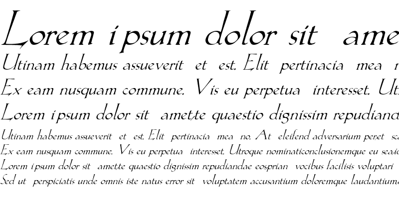 Sample of Spaden-Italic
