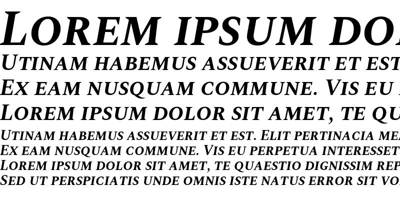 Sample of Spectral SC Bold Italic