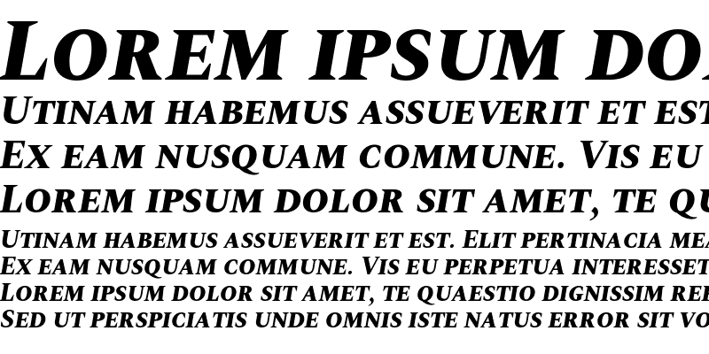 Sample of Spectral SC ExtraBold Italic