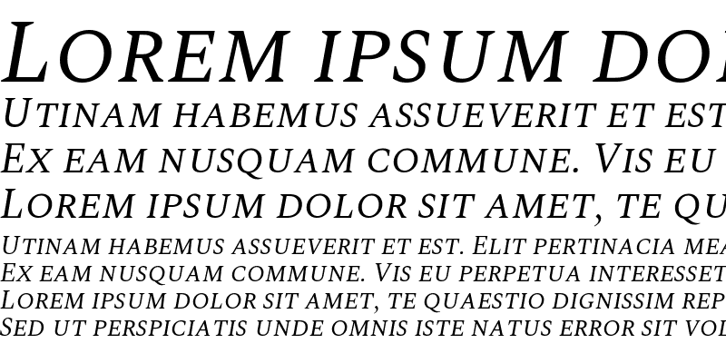 Sample of Spectral SC Italic