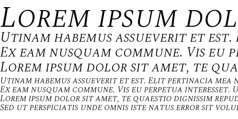 Sample of Spectral SC Light Italic